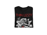 Thin Lizzy - Black Rose Jumbo Print T-Shirt - Black