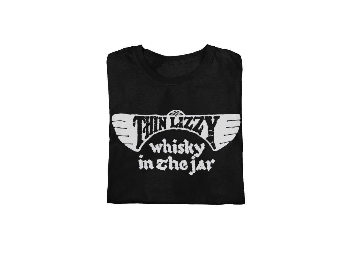 Thin Lizzy - Whiskey Jumbo Print T-Shirt - Black