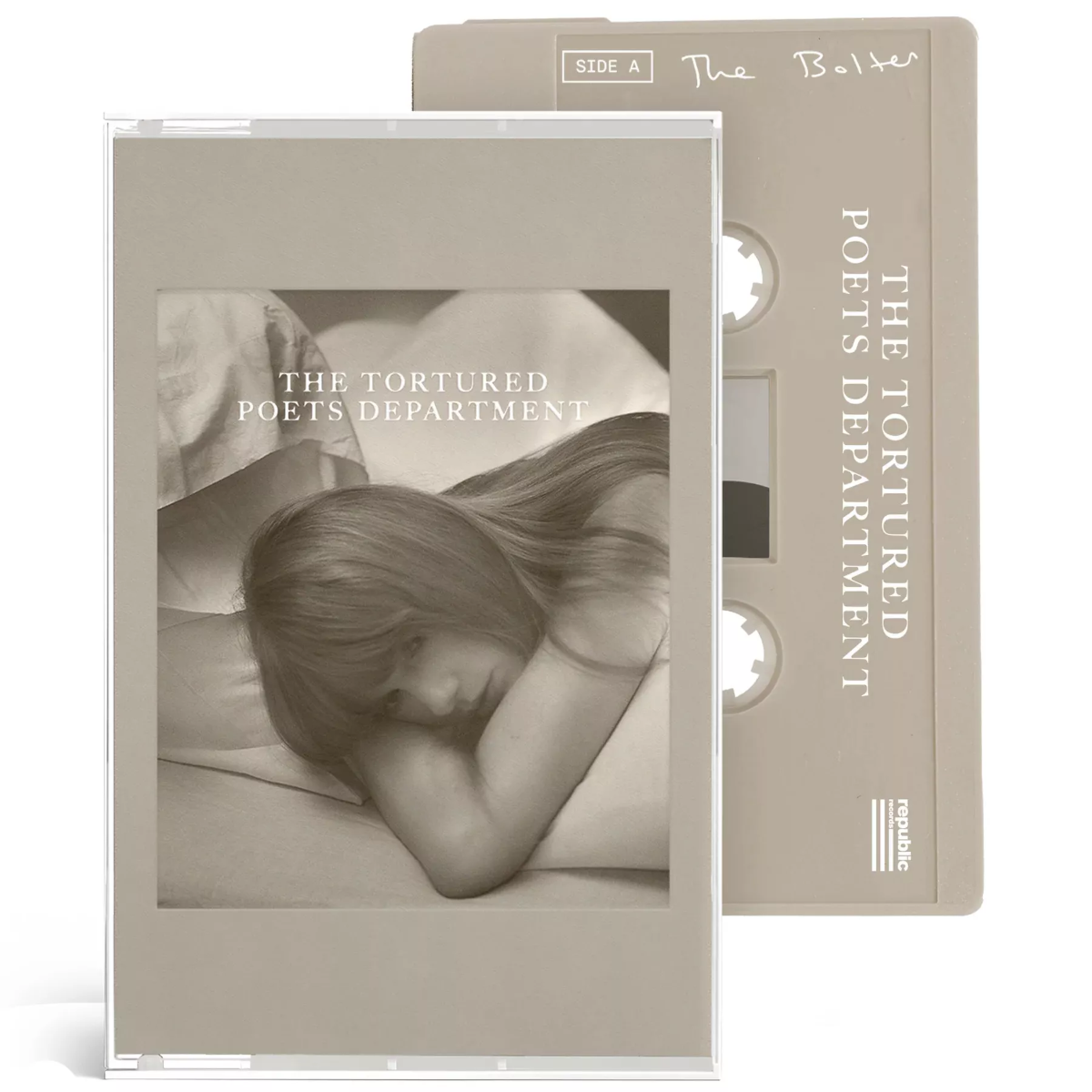 Taylor Swift - THE TORTURED POETS DEPARTMENT (THE BOLTER COVER) (BEIGE NATURAL, JEWEL CASE) (CASSETTE) - Cassette