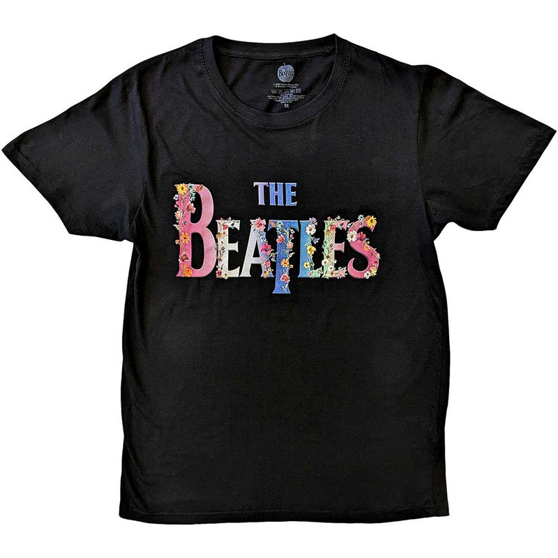 The Beatles - Floral Logo - T-Shirt