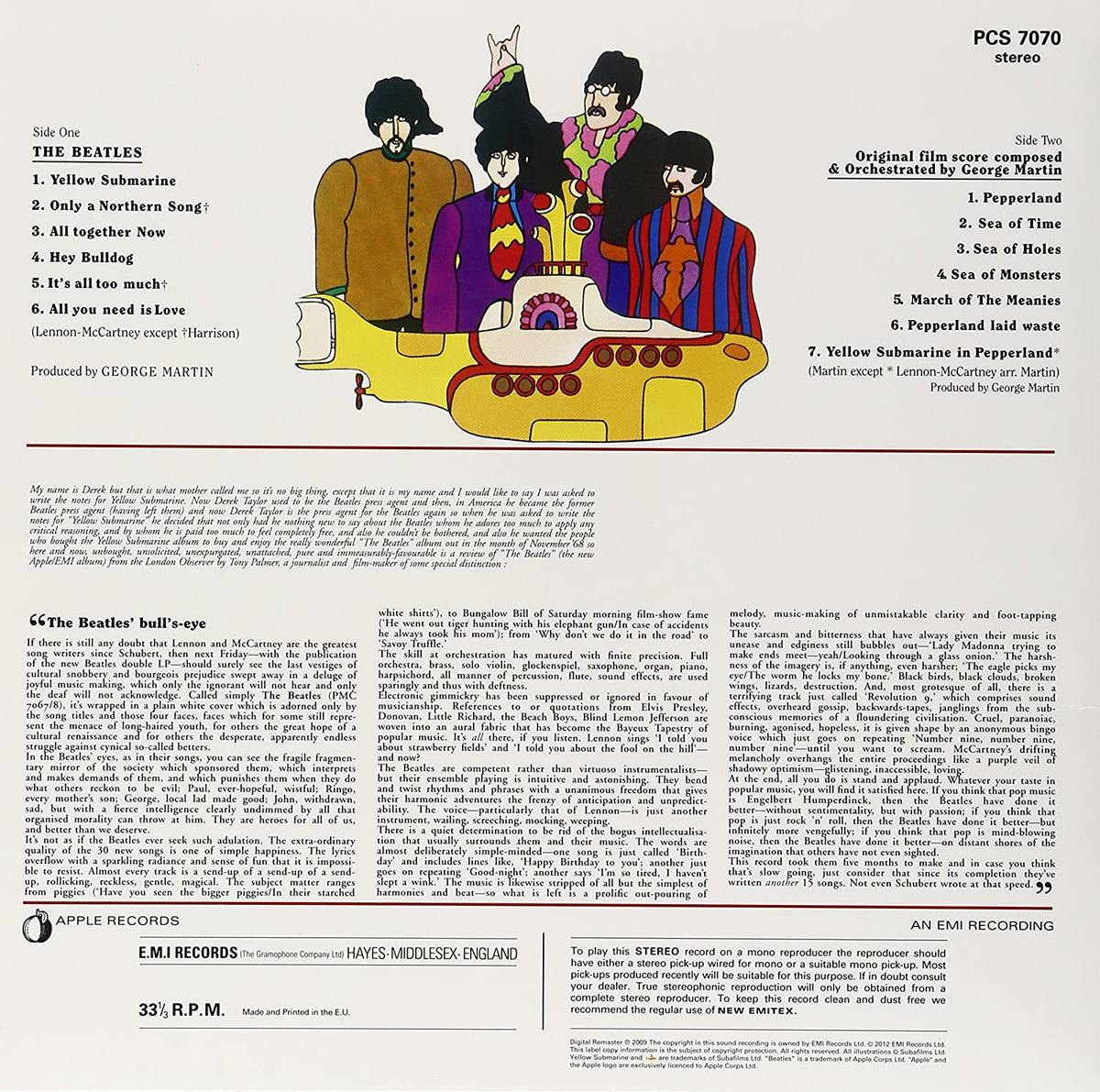 The Beatles - Yellow Submarine (180 Gram Vinyl, Remastered, Reissue) - Vinyl