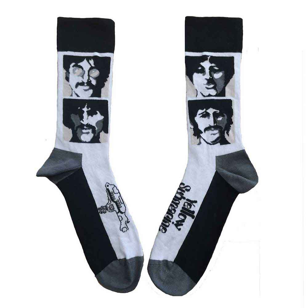 The Beatles - Yellow Submarine Sea of Science Faces Mono - Socks