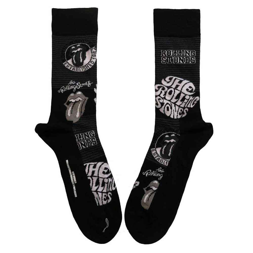 The Rolling Stones - Mono Logos - Socks