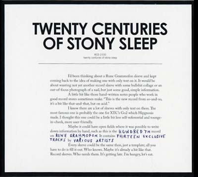 Va - Twenty Centuries Of Stony Sleep - CD